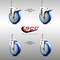 Service Caster 5 Inch 316SS Blue Polyurethane 10mm Threaded Stem Caster Lock Brake, 2PK SS316TSTTL20S514-PPUB-BLUE-M1015-2S2 - alternate 3